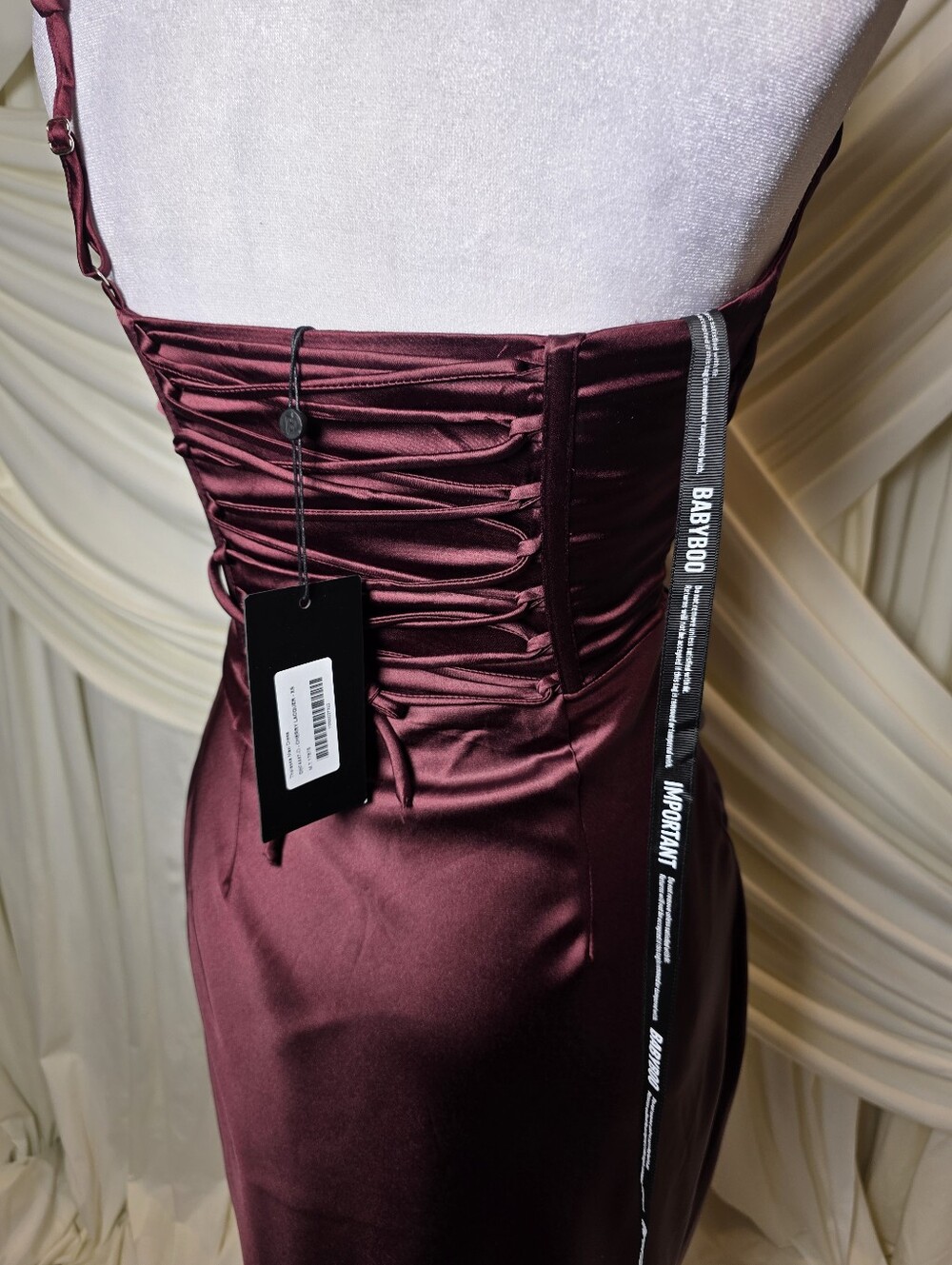 babyboo Thalassa Long Dress - Cherry Lacquer NWT $180 XL - Picture 6 of 13